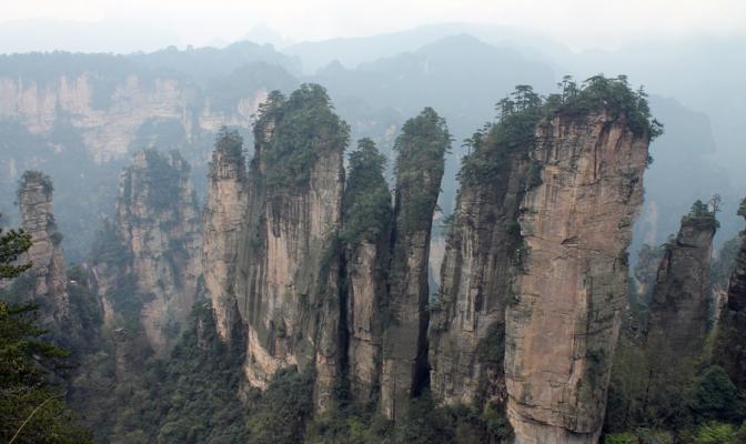 Китай. Летящие горы Аватара. Летающие горы в Китае. Национальный парк Чжанцзяцзе Горы в китае аватар